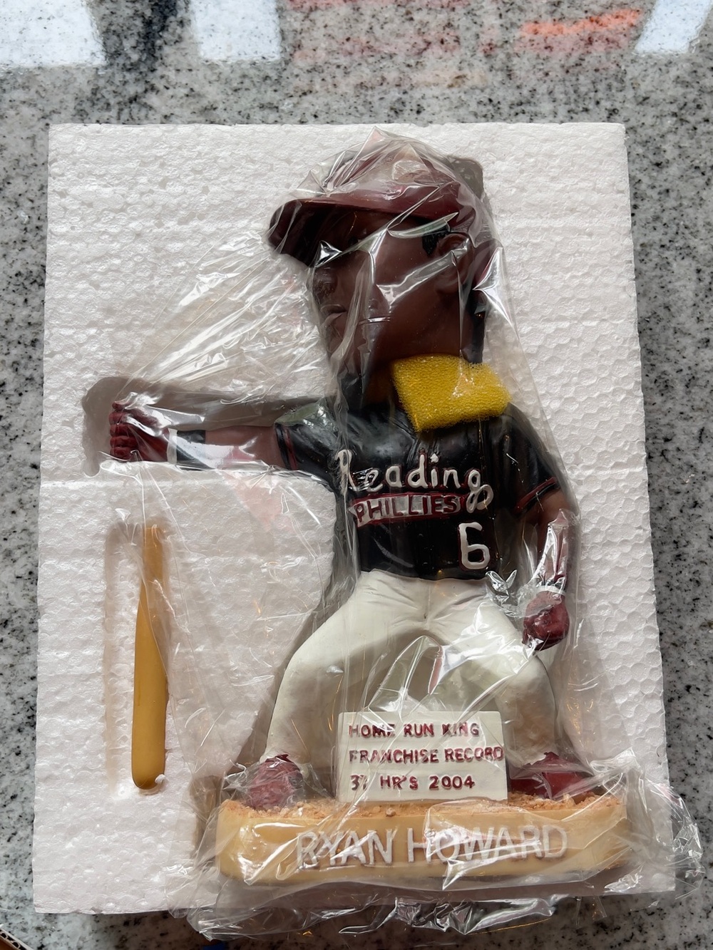 RYAN HOWARD PHILADELPHIA
READING PHILLIES 2005 BOBBLEHEAD
HOME RUN KING - RARE!